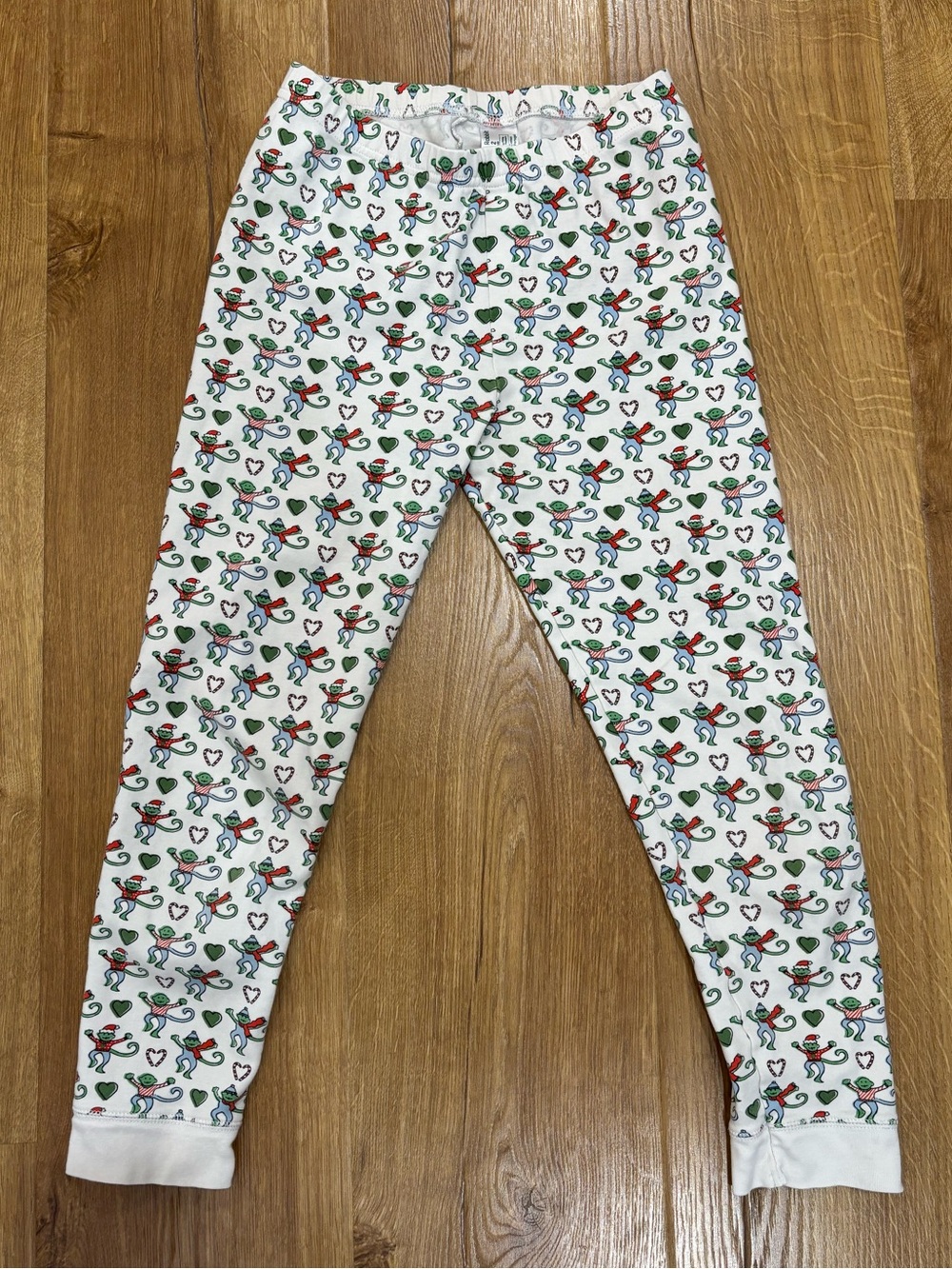 Roller Rabbit Christmas Heart Monkey Pajamas Pants